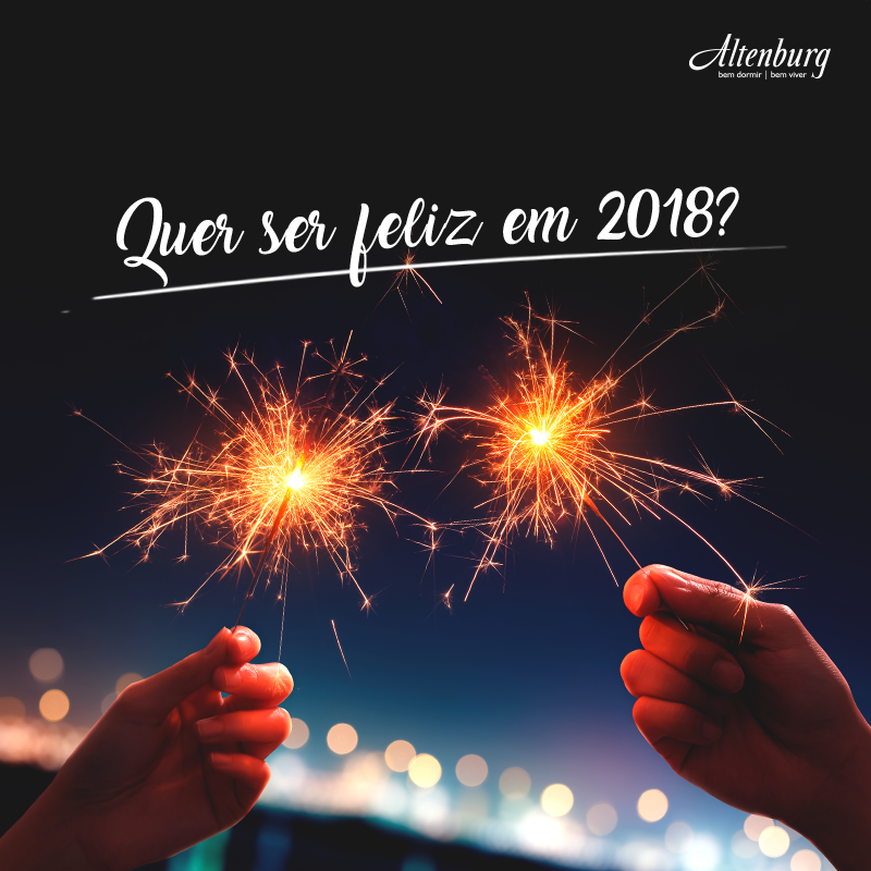 Seja mais feliz em 2018!