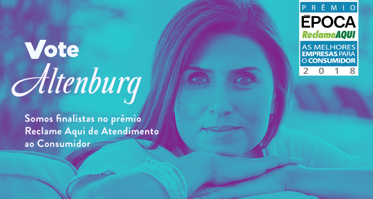 Somos finalistas do Prêmio ÉPOCA Reclame Aqui: vote Altenburg!