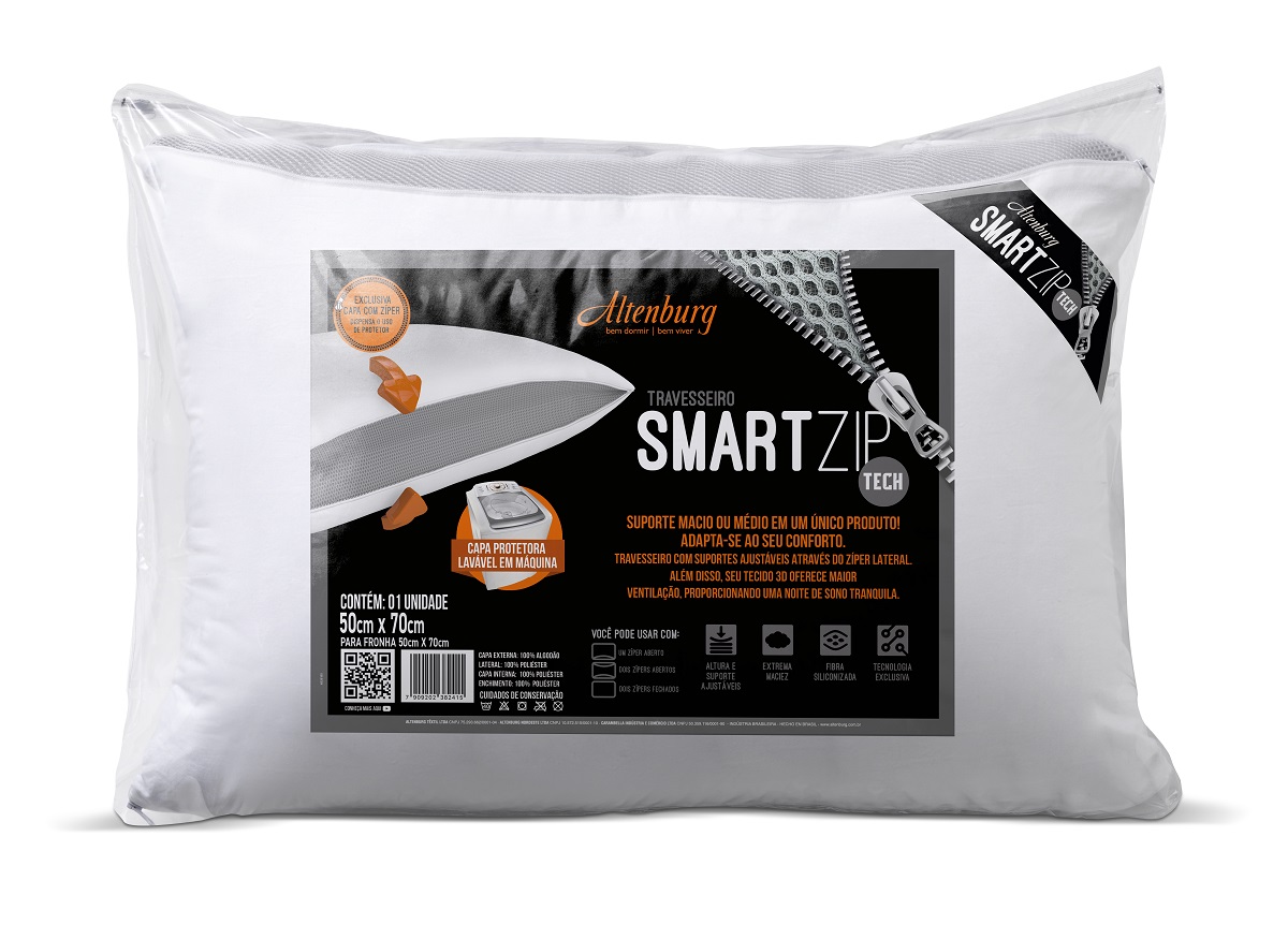 Conheça o travesseiro Smart Zip da Altenburg  