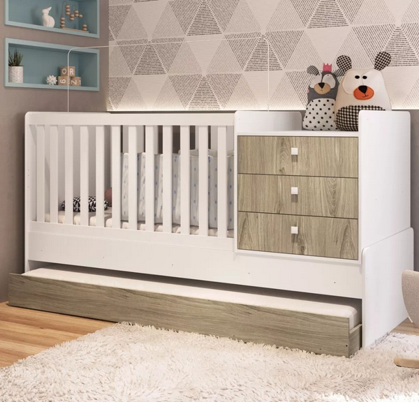 berço com trocador e gavetas para quarto para receber o bebe