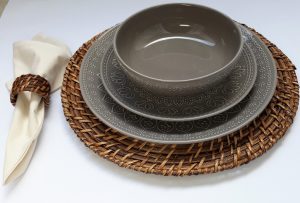 sousplat de rattan