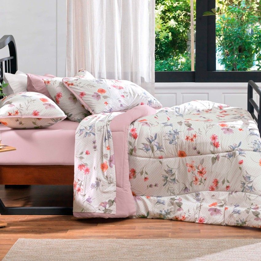 Início da primavera: como deixar o quarto floral com roupas de cama